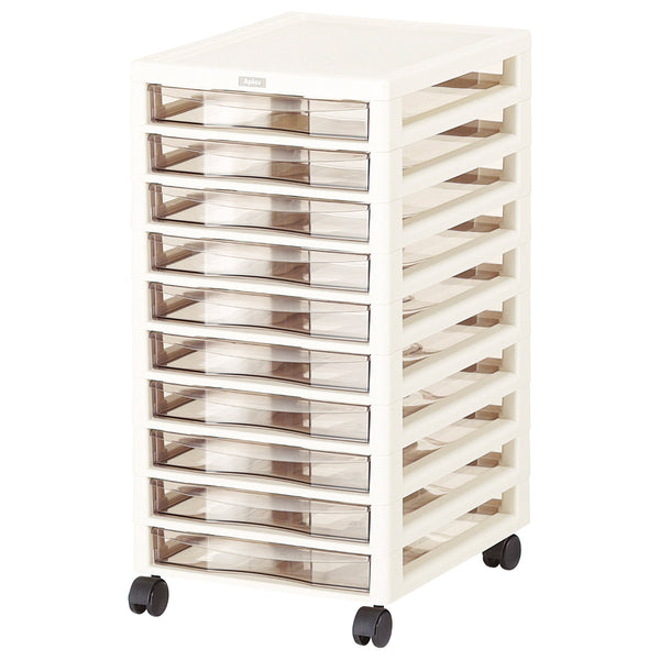 書類ケースフロアケースアプロスB4浅型10段幅32.3×奥行40.6×高さ64.2cm