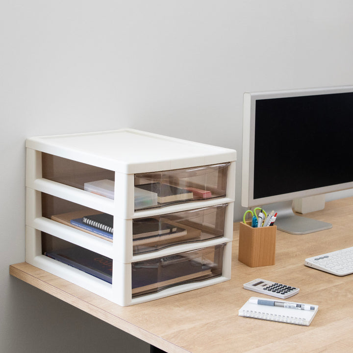 レターケースＢ4対応深型3段アプロス幅32.3×奥行40.6×高さ31.1cm