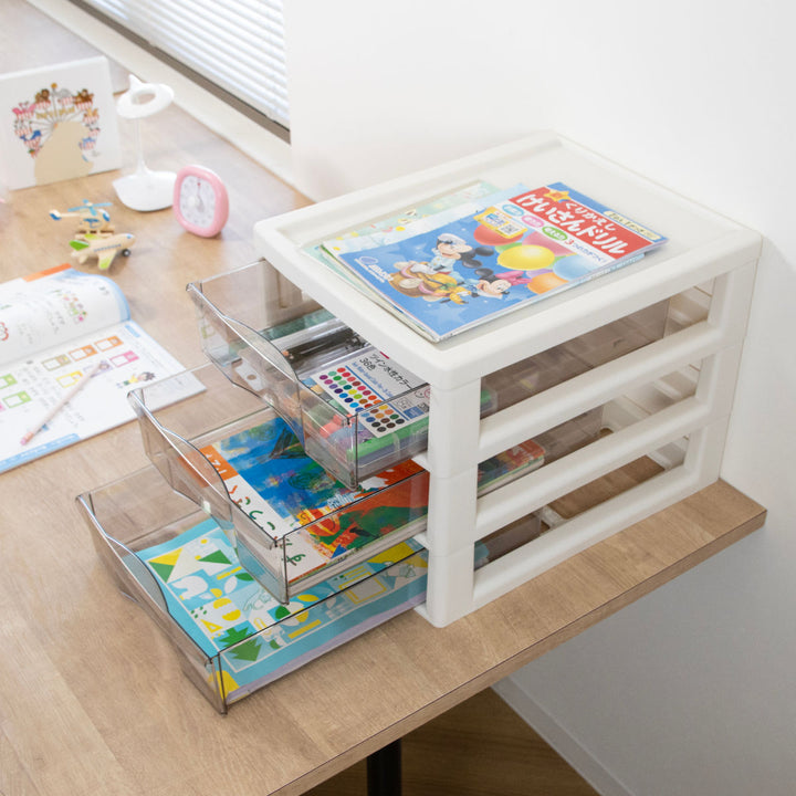 レターケースＢ4対応深型3段アプロス幅32.3×奥行40.6×高さ31.1cm