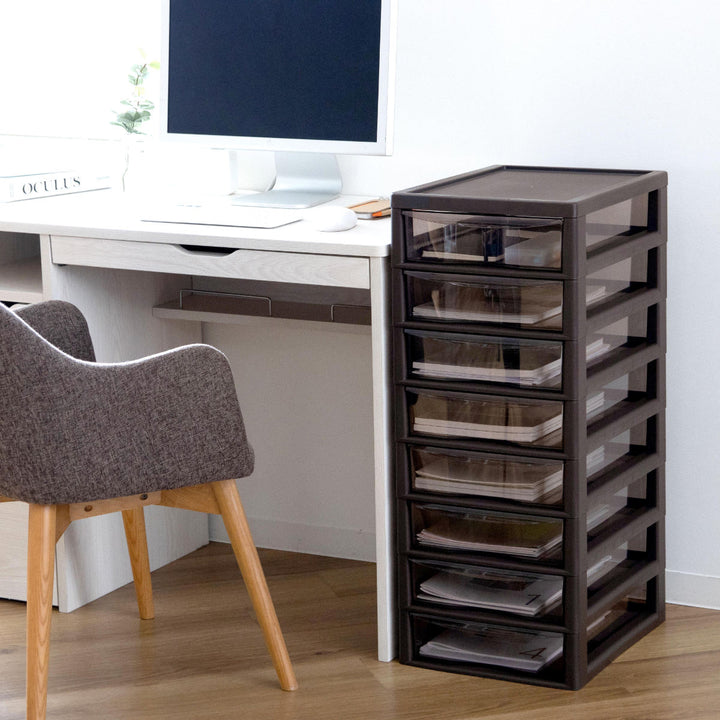 書類ケースフロアケースアプロスB4深型8段幅32.3×奥行40.6×高さ83.9cm