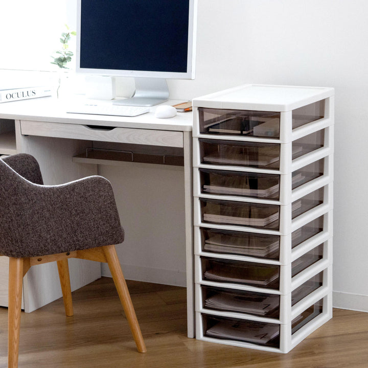 書類ケースフロアケースアプロスB4深型8段幅32.3×奥行40.6×高さ83.9cm