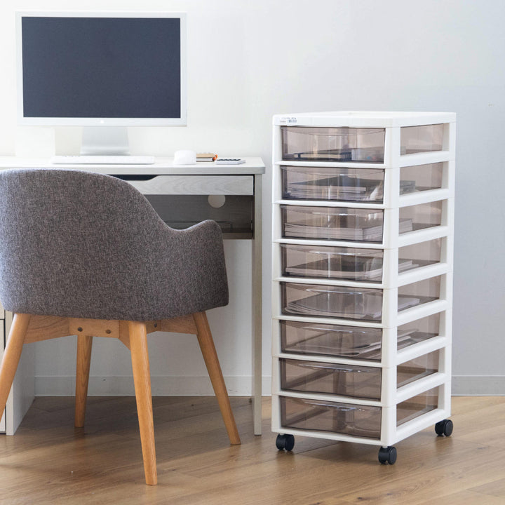 書類ケースフロアケースアプロスB4深型8段幅32.3×奥行40.6×高さ83.9cm