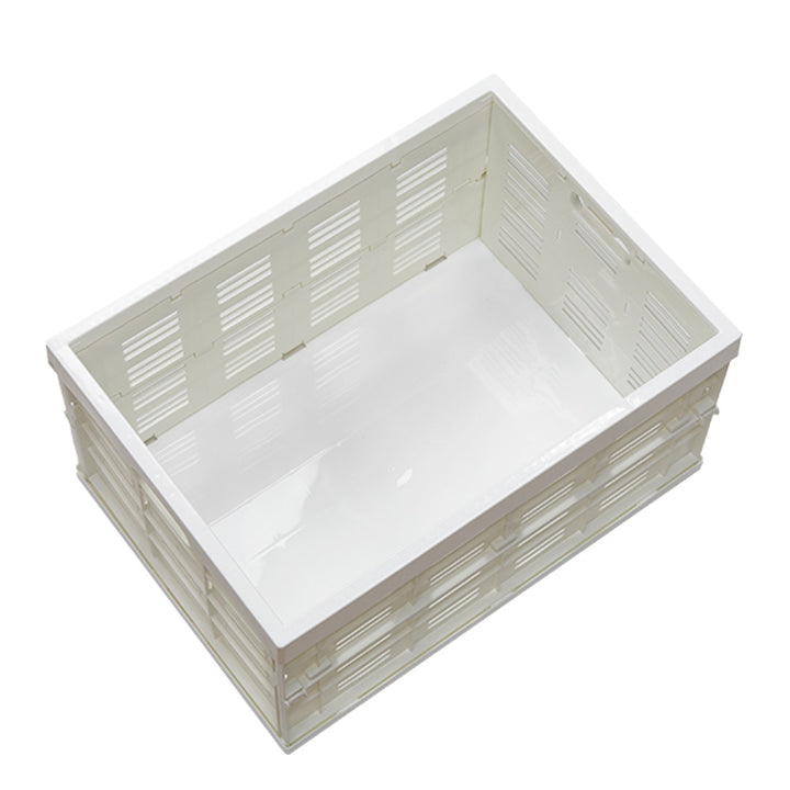 収納ボックスフタ付き折りたたみコンテナ積み重ねプラスチック製幅49.5×奥行35.5×高さ26.2cm