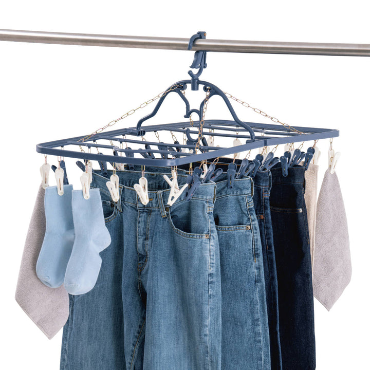 洗濯ハンガー角ハンガー40ピンチ干し分けneo