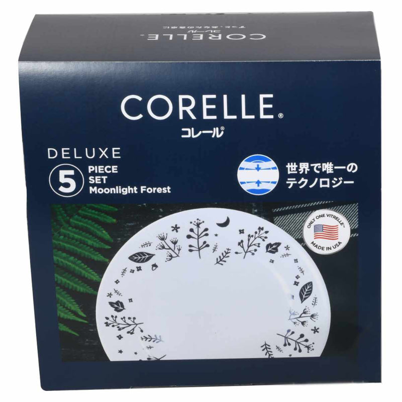 食器5点セットCORELLEコレールムーンライトフォレスト強化ガラス