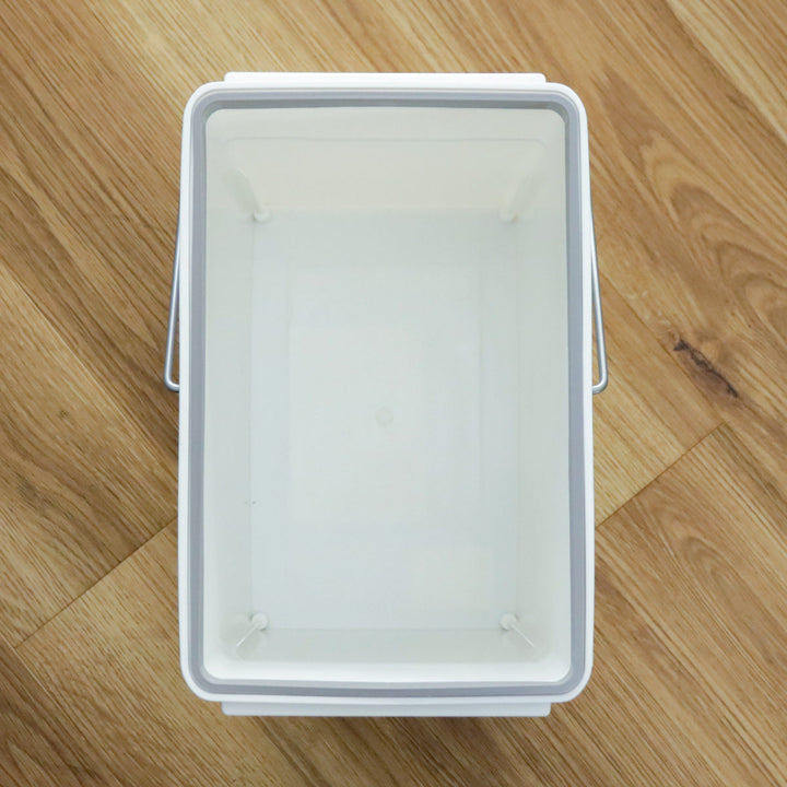 ゴミ箱17Lプッシュオープンふた付きスリムベーシックダスト