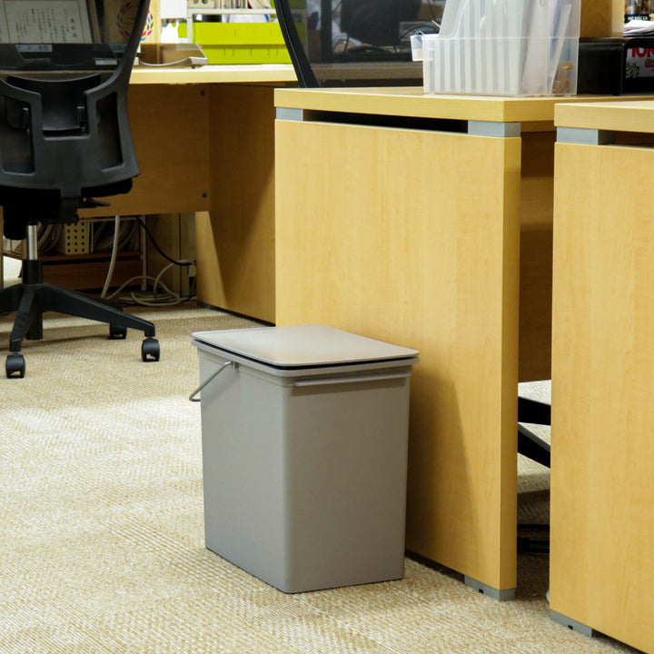 ゴミ箱17Lプッシュオープンふた付きスリムベーシックダスト