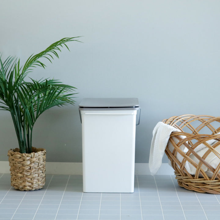 ゴミ箱17Lプッシュオープンふた付きスリムベーシックダスト