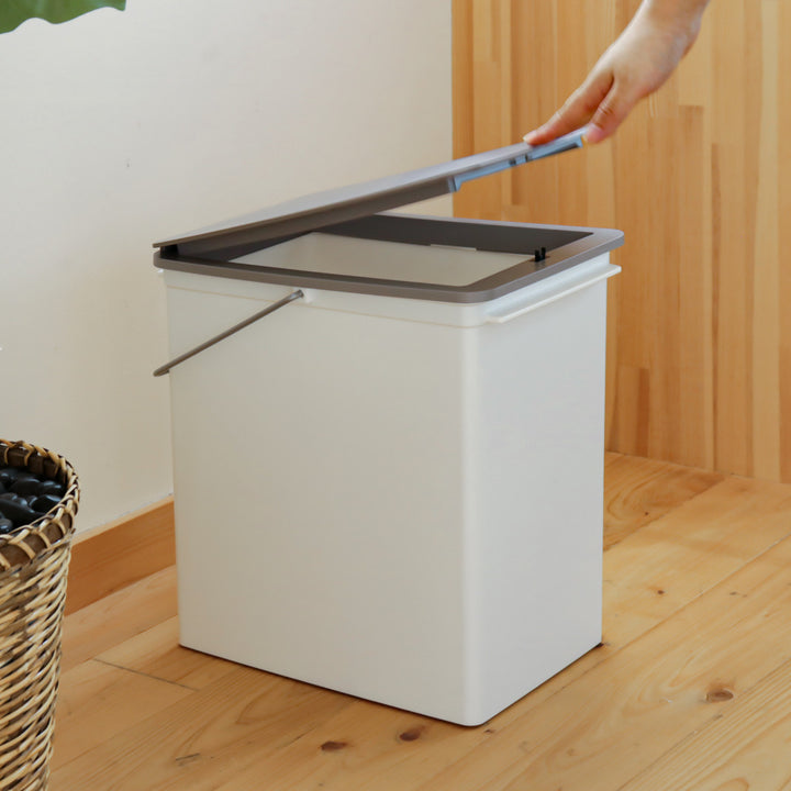 ゴミ箱17Lプッシュオープンふた付きスリムベーシックダスト