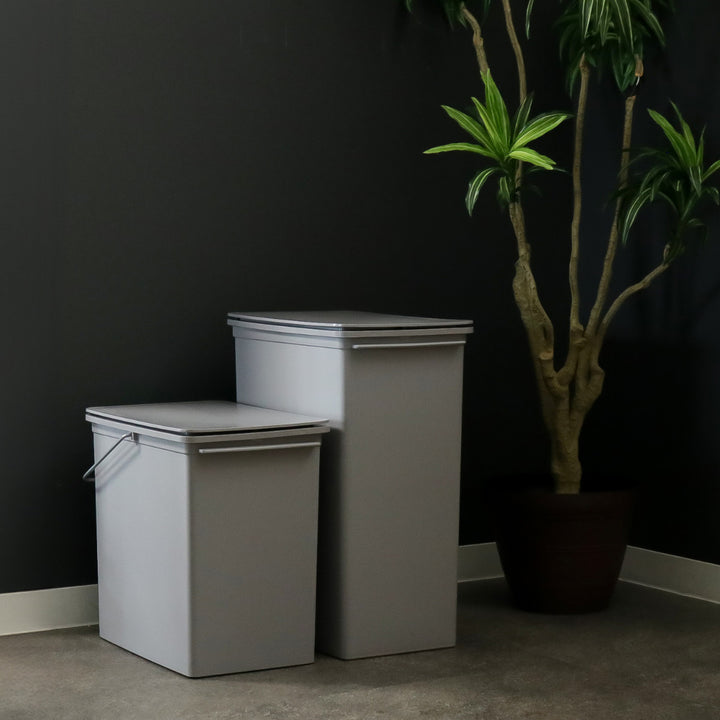 ゴミ箱17Lプッシュオープンふた付きスリムベーシックダスト