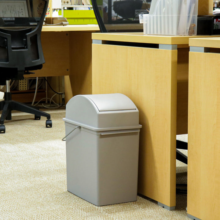 ゴミ箱17Lスイングオープンふた付きスリムベーシックダスト