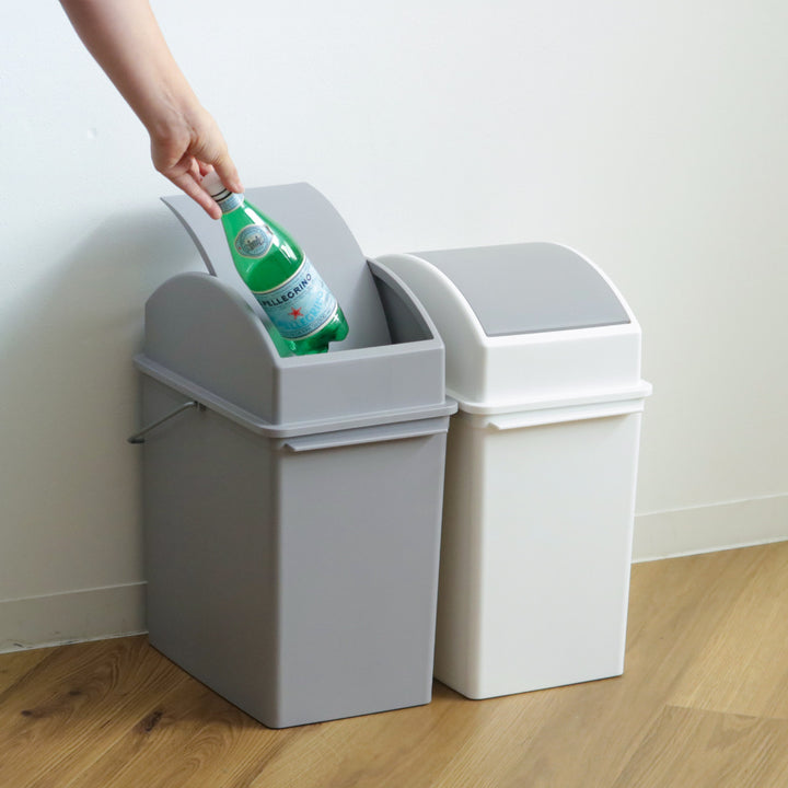 ゴミ箱17Lスイングオープンふた付きスリムベーシックダスト