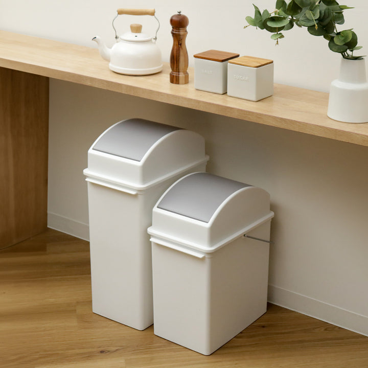 ゴミ箱17Lスイングオープンふた付きスリムベーシックダスト