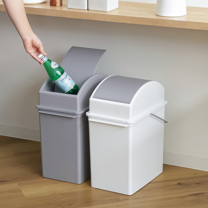 ゴミ箱17Lスイングオープンふた付きスリムベーシックダスト