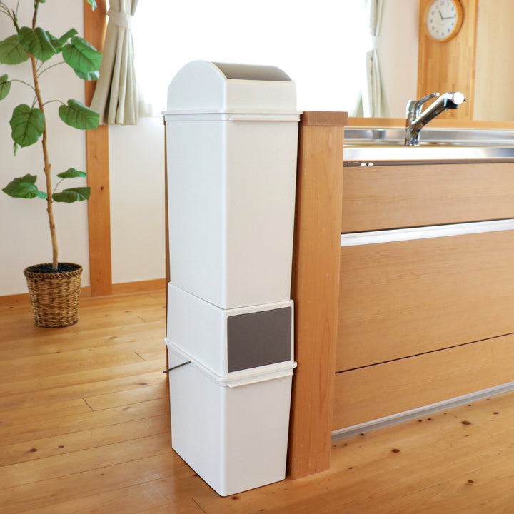 ゴミ箱25Lスイングオープンふた付きスリムベーシックダスト