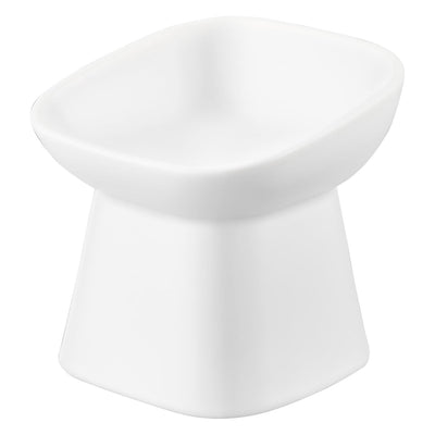 山崎実業 tower 食べやすい高さ陶器ペットフードボウル タワー 斜めトール