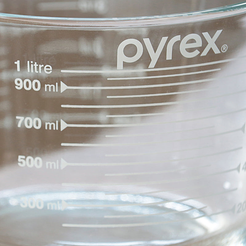 PYREX計量カップ1L耐熱ガラス取っ手付きメジャーカップ