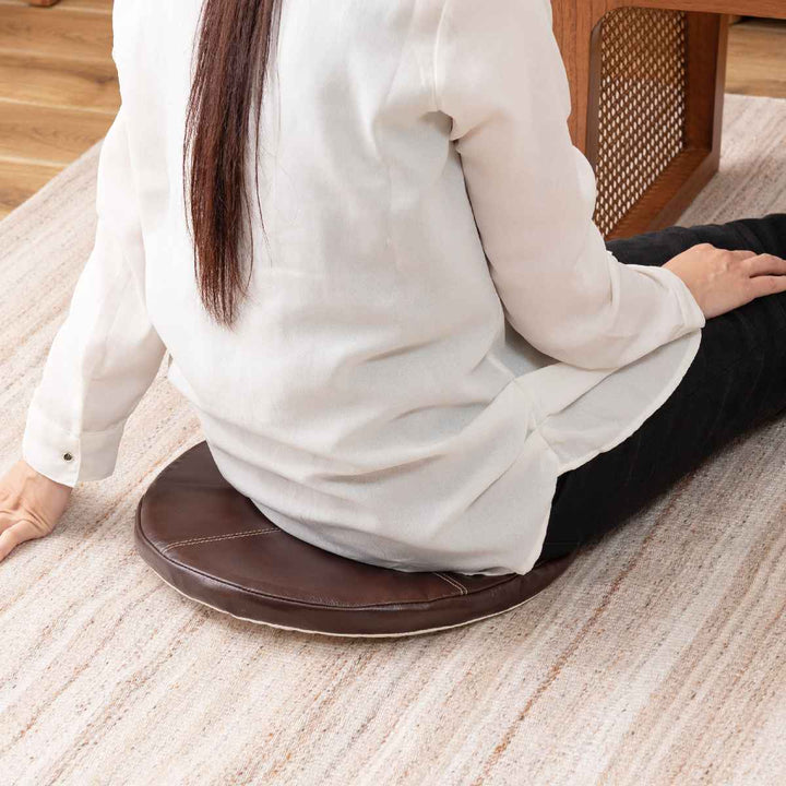 シートクッションボンデッドレザー直径38cm