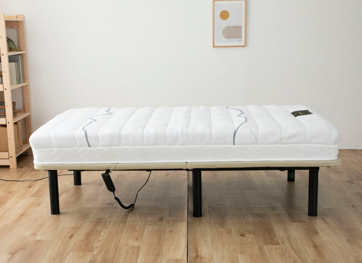 電動ベッドセミダブルヘンロ静音無段階リクライニング