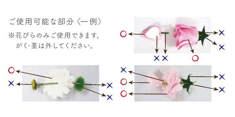 入浴剤メルシーボンジョルネブック花のカタチの入浴剤Q-FLA