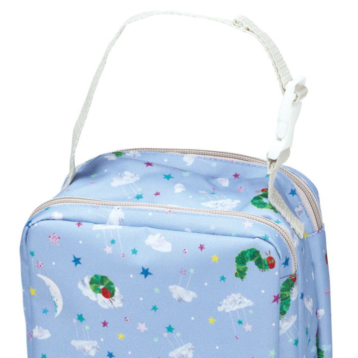 おむつポーチ両面収納持ち手付きファスナー付きキャラクター