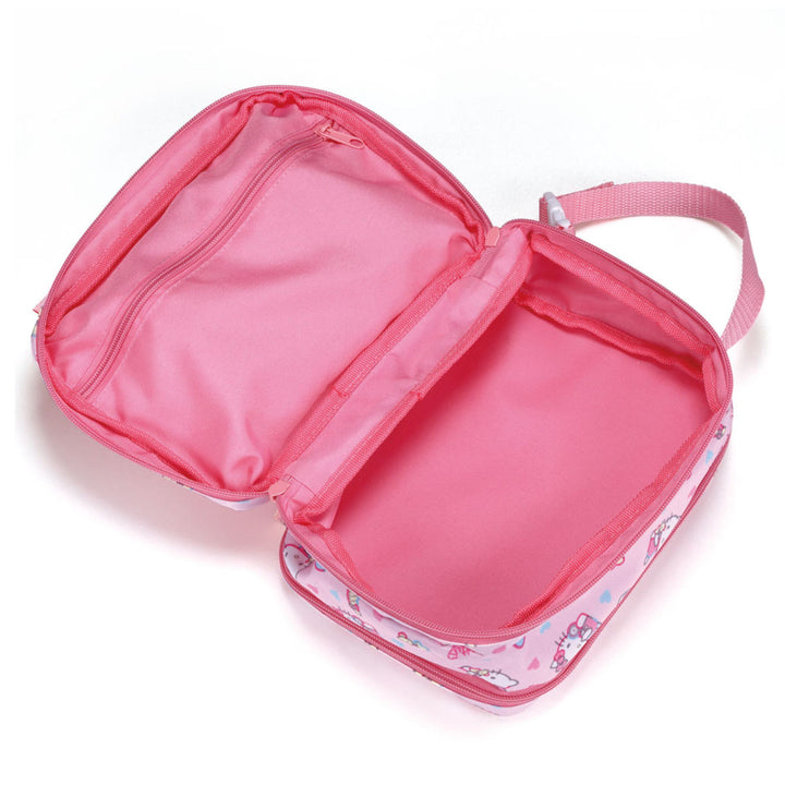おむつポーチ両面収納持ち手付きファスナー付きキャラクター