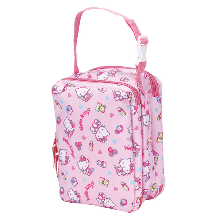 おむつポーチ両面収納持ち手付きファスナー付きキャラクター