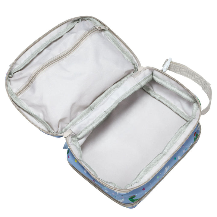 おむつポーチ両面収納持ち手付きファスナー付きキャラクター