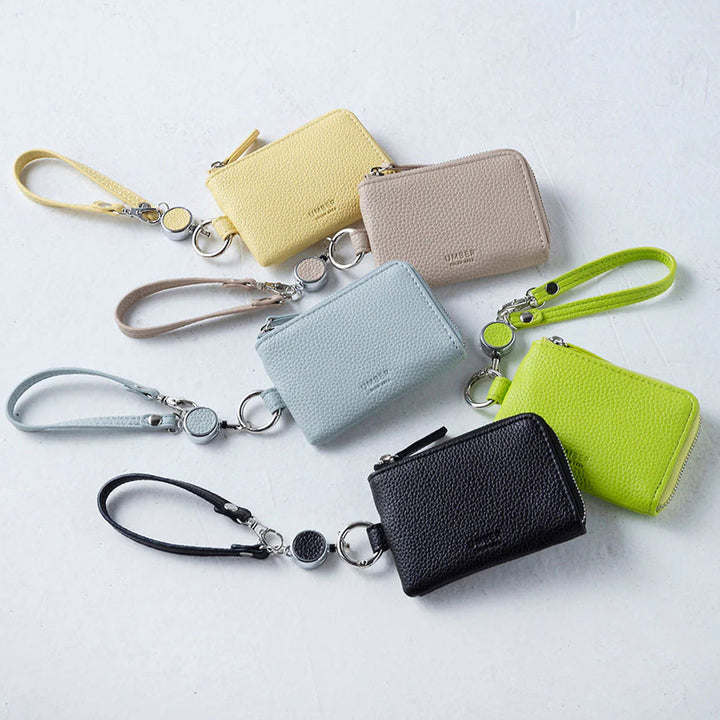 パスケースUMBERマルチパスケースリール付き小銭入れお財布