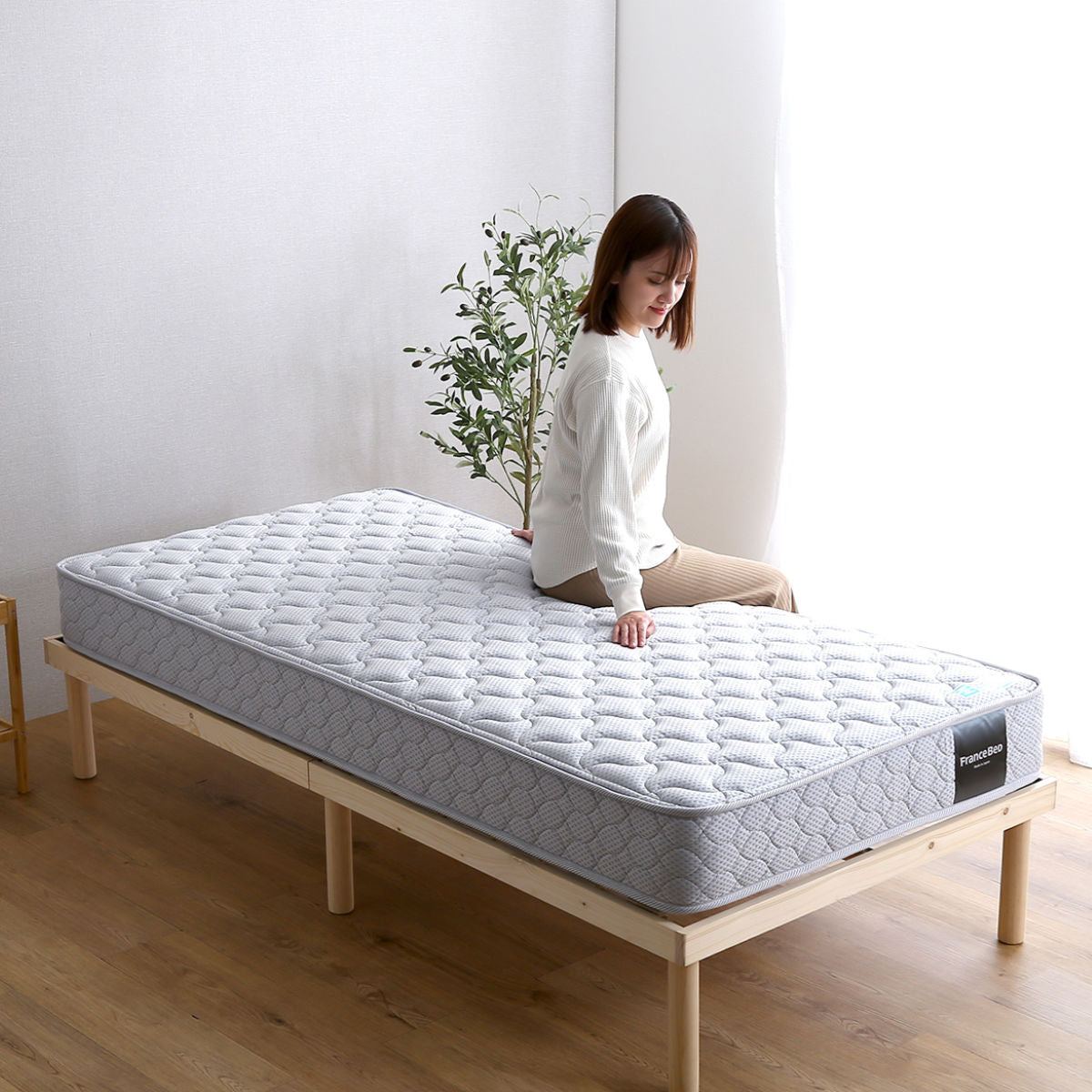 マットレス シングル フランスベッド 抗菌防臭 防ダニ 日本製 2年保証
