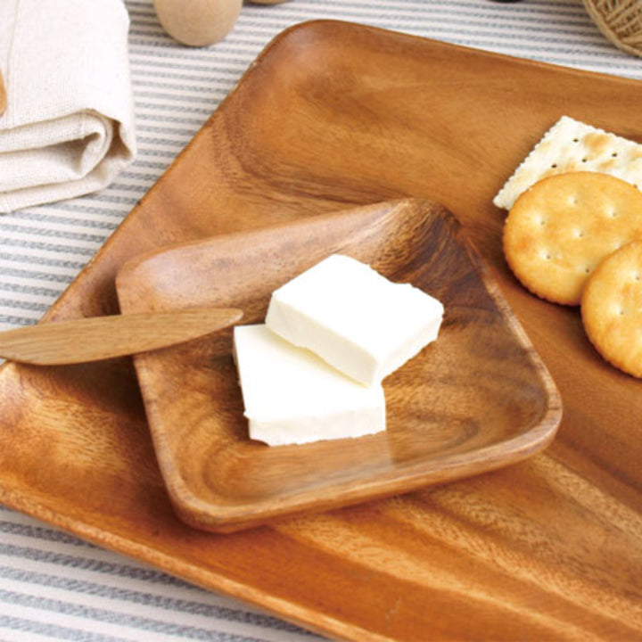 アカシアプレート小皿木製10cm食器