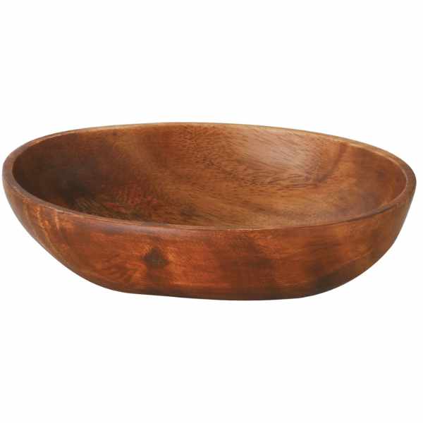 アカシアボウル22cmオーバル木製