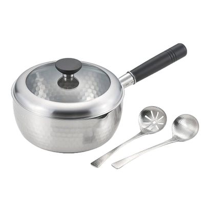 槌目雪平鍋 20cm 蓋付き お玉付き 銀鱗 ステンレス製 日本製