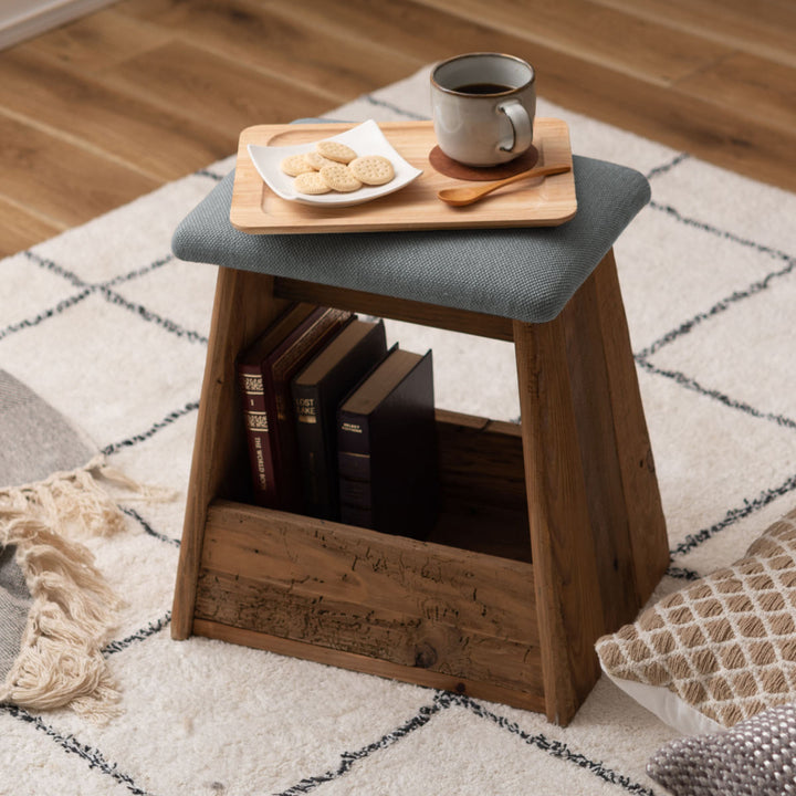 スツール木製収納付座面高45cm