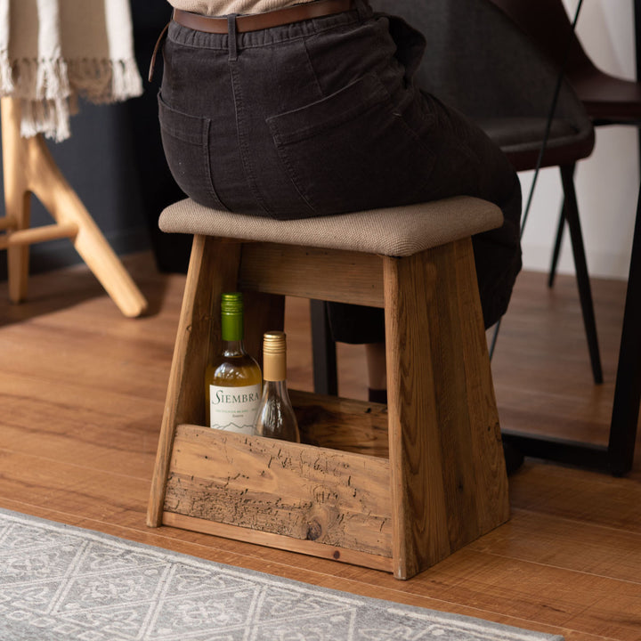 スツール木製収納付座面高45cm