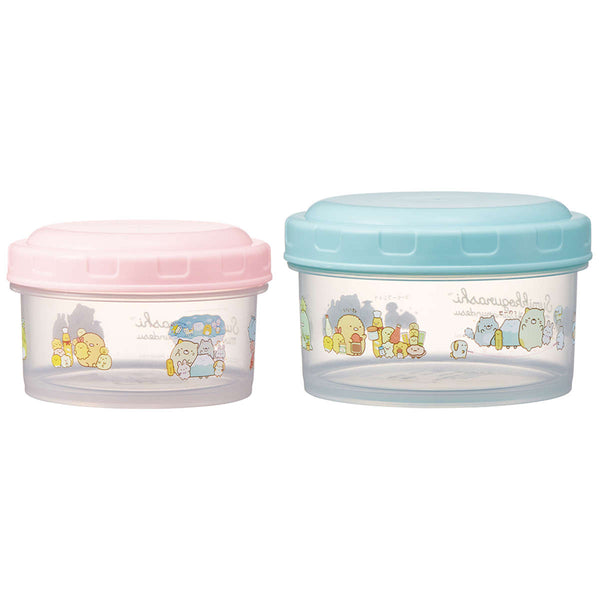 保存容器抗菌ラウンド型コンテナ2個組すみっコぐらしあつまるんです