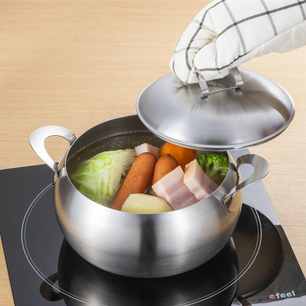 スープポット　カレー　スープ　ステンレス 楽天市場】SALE 30%OFF ステンレス製 スープ ＆ カレーポット 20cm日本
