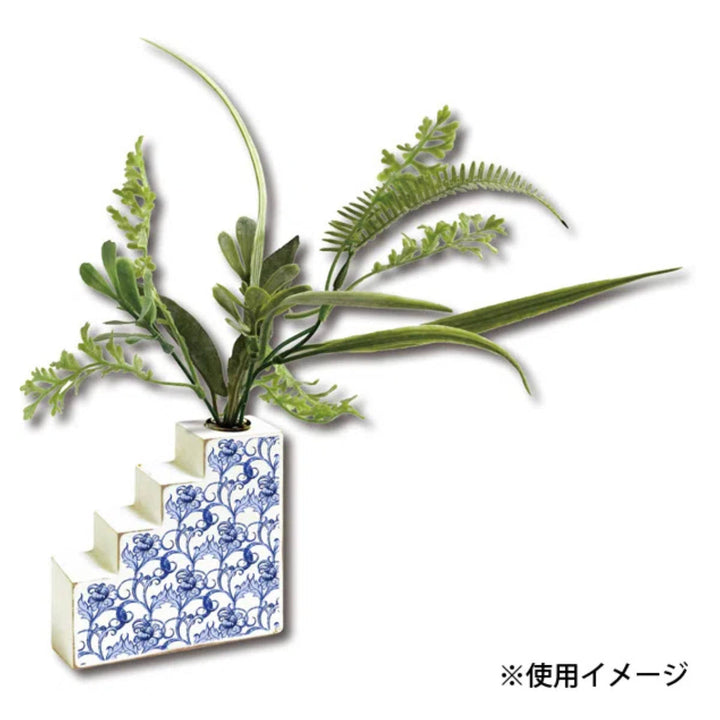 花瓶アートフラワーベースブルーフラワー