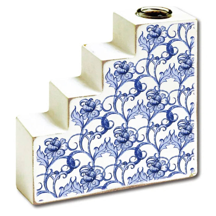 花瓶アートフラワーベースブルーフラワー