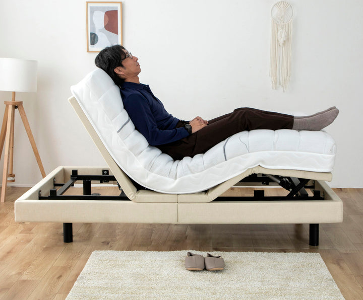 電動ベッド音声認識シングルスリーピー夜香careマットレス付き