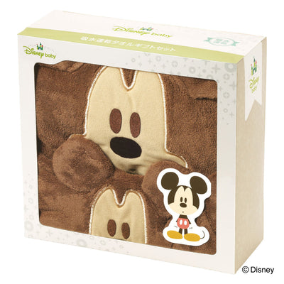 タオル 吸水速乾タオルギフトセット ヘアドライタオル バスポンチョ ミッキーマウス