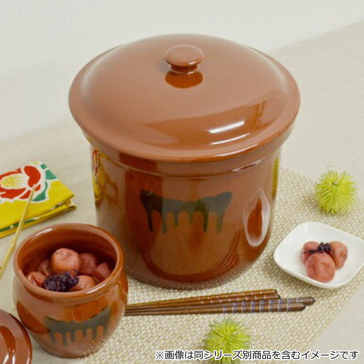 漬物容器 切立かめ 5号 9L 蓋付き 陶器 – ハウジー