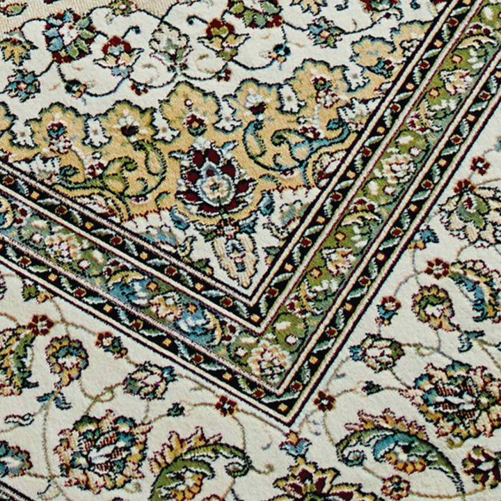 ラグモケット織りパレス195×250cmホットカーペット・床暖房対応メダリオン柄アンティーク調