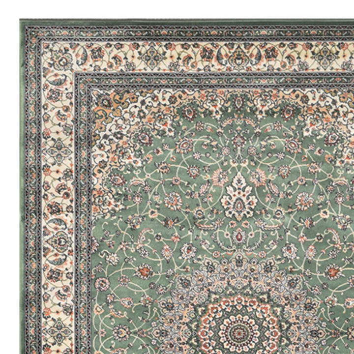 ラグモケット織りパレス195×250cmホットカーペット・床暖房対応メダリオン柄アンティーク調