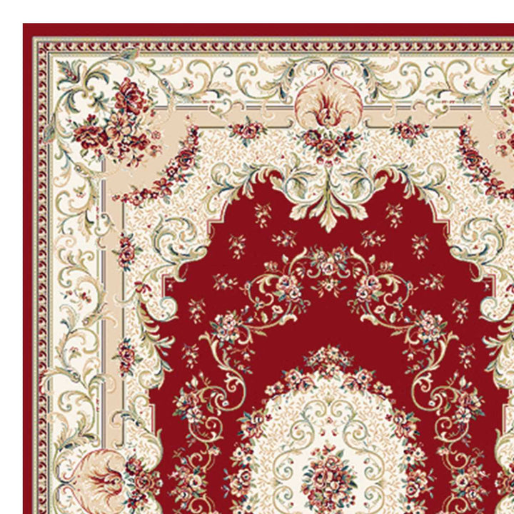 ラグモケット織りパレス195×250cmホットカーペット・床暖房対応メダリオン柄