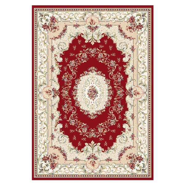 ラグモケット織りパレス195×250cmホットカーペット・床暖房対応メダリオン柄