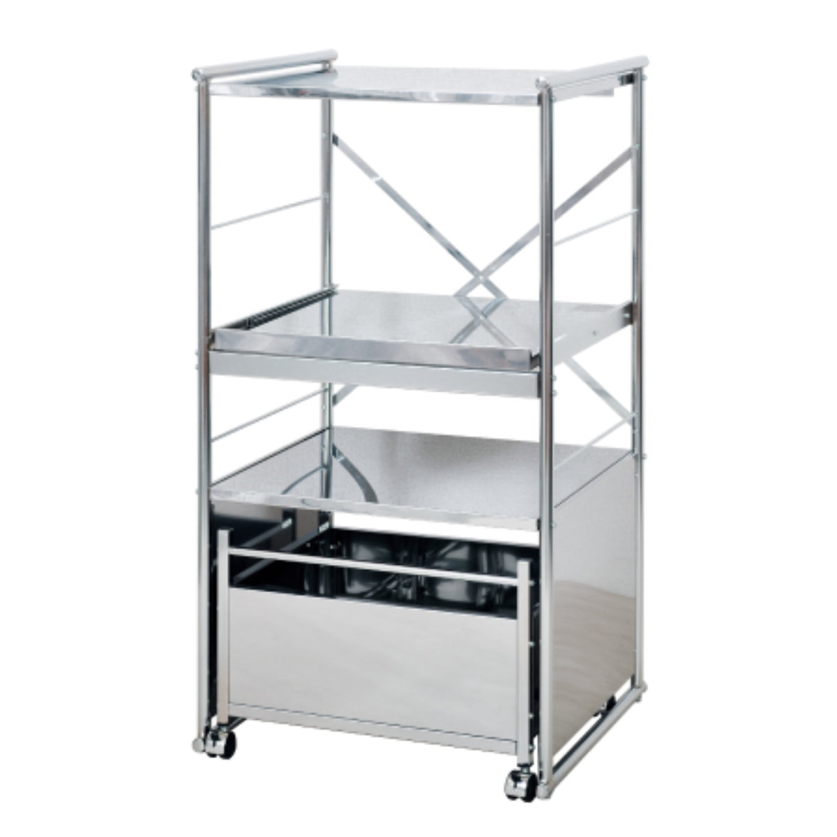 レンジ台 ステンレスレンジラック ミドル ワゴン – ハウジー