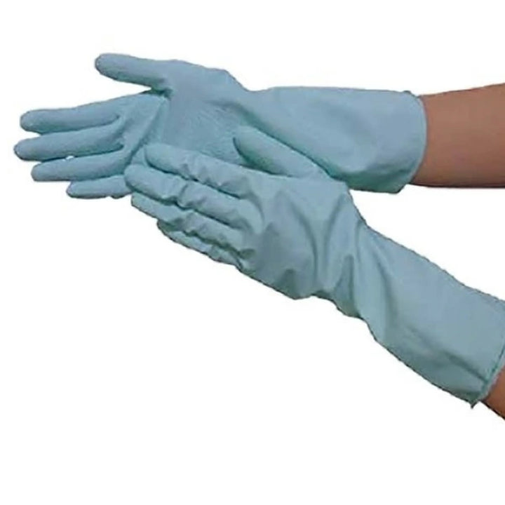 天然ゴム手袋ふんわりやわらかLサイズ指先ストッパー付き薄手裏毛