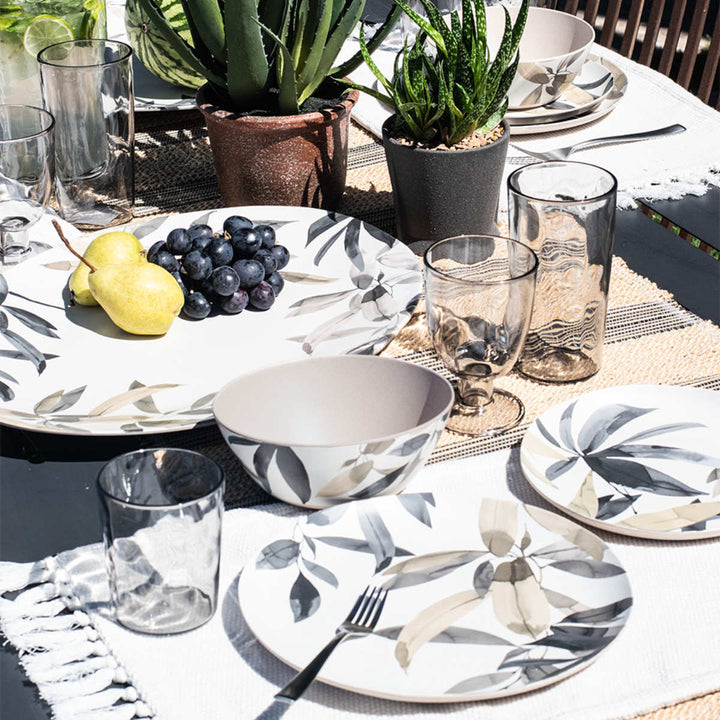 プレート22cmBALILEAVESバンブーファイバー