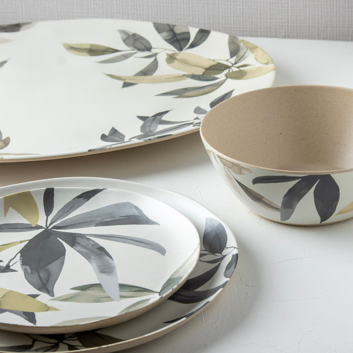 プレート22cmBALILEAVESバンブーファイバー